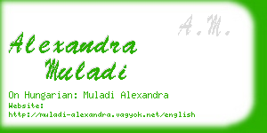 alexandra muladi business card